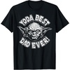 image:imageStar Wars Fathers Day Yoda Best Dad Ever Head Shot Stamp TShirtBlack