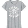 image:imageStar Wars Fathers Day Yoda Best Dad Ever Head Shot Stamp TShirtHeather Grey