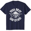 image:imageStar Wars Fathers Day Yoda Best Dad Ever Head Shot Stamp TShirtNavy Blue