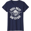 image:imageStar Wars Fathers Day Yoda Best Dad Ever Head Shot Stamp TShirtNavy Blue