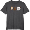 image:imageStar Wars Han Solo Chewbacca Leia Dad Fathers Day Birthday TShirtDark Heather Grey