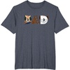 image:imageStar Wars Han Solo Chewbacca Leia Dad Fathers Day Birthday TShirtHeather Blue