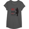 image:imageStar Wars The Mandalorian Fathers Day 1 Dad In Galaxy Logo TShirtAsphalt Grey