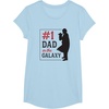 image:imageStar Wars The Mandalorian Fathers Day 1 Dad In Galaxy Logo TShirtBaby Blue
