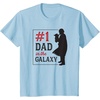 image:imageStar Wars The Mandalorian Fathers Day 1 Dad In Galaxy Logo TShirtBaby Blue