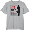 image:imageStar Wars The Mandalorian Fathers Day 1 Dad In Galaxy Logo TShirtHeather Grey