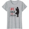 image:imageStar Wars The Mandalorian Fathers Day 1 Dad In Galaxy Logo TShirtHeather Grey
