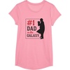 image:imageStar Wars The Mandalorian Fathers Day 1 Dad In Galaxy Logo TShirtPink