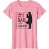 image:imageStar Wars The Mandalorian Fathers Day 1 Dad In Galaxy Logo TShirtPink
