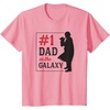 image:imageStar Wars The Mandalorian Fathers Day 1 Dad In Galaxy Logo TShirtPink