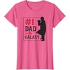 image:imageStar Wars The Mandalorian Fathers Day 1 Dad In Galaxy Logo TShirtPink Heather