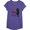image:imageStar Wars The Mandalorian Fathers Day 1 Dad In Galaxy Logo TShirtPurple Heather