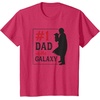 image:imageStar Wars The Mandalorian Fathers Day 1 Dad In Galaxy Logo TShirtRed Heather