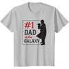 image:imageStar Wars The Mandalorian Fathers Day 1 Dad In Galaxy Logo TShirtSilver Grey