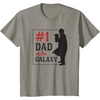 image:imageStar Wars The Mandalorian Fathers Day 1 Dad In Galaxy Logo TShirtSlate Grey