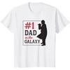 image:imageStar Wars The Mandalorian Fathers Day 1 Dad In Galaxy Logo TShirtWhite