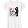 image:imageStar Wars The Mandalorian Fathers Day 1 Dad In Galaxy Logo TShirtWhite