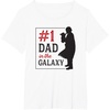 image:imageStar Wars The Mandalorian Fathers Day 1 Dad In Galaxy Logo TShirtWhite