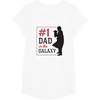 image:imageStar Wars The Mandalorian Fathers Day 1 Dad In Galaxy Logo TShirtWhite