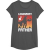 image:imageStar Wars The Mandalorian Fathers Day Legendary Father TShirtAsphalt Grey