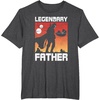 image:imageStar Wars The Mandalorian Fathers Day Legendary Father TShirtDark Heather Grey