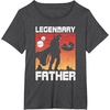 image:imageStar Wars The Mandalorian Fathers Day Legendary Father TShirtDark Heather Grey