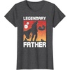 image:imageStar Wars The Mandalorian Fathers Day Legendary Father TShirtDark Heather Grey