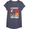 image:imageStar Wars The Mandalorian Fathers Day Legendary Father TShirtHeather Blue