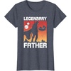 image:imageStar Wars The Mandalorian Fathers Day Legendary Father TShirtHeather Blue