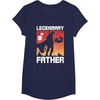 image:imageStar Wars The Mandalorian Fathers Day Legendary Father TShirtNavy Blue