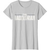 image:imageStar Wars The Mandalorian The Dadalorian Weathered Logo TShirtSilver Grey