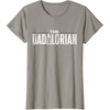 image:imageStar Wars The Mandalorian The Dadalorian Weathered Logo TShirtSlate Grey