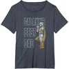 image:imageStar Wars The Mandalorian amp Grogu Fathers Day Galaxy Dad TShirtHeather Blue