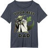 image:imageStar Wars Yoda Best Dad Rebel Logo TShirtHeather Blue