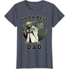 image:imageStar Wars Yoda Best Dad Rebel Logo TShirtHeather Blue