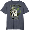 image:imageStar Wars Yoda Best Dad Rebel Logo TShirtHeather Blue