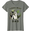 image:imageStar Wars Yoda Best Dad Rebel Logo TShirtOlive Heather