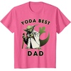 image:imageStar Wars Yoda Best Dad Rebel Logo TShirtPink Heather