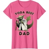 image:imageStar Wars Yoda Best Dad Rebel Logo TShirtPink Heather