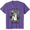 image:imageStar Wars Yoda Best Dad Rebel Logo TShirtPurple Heather