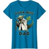 image:imageStar Wars Yoda Best Dad Rebel Logo TShirtSapphire Blue