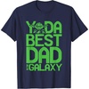 image:imageStar Wars Classic Fathers Day Yoda Best Dad In Galaxy Logo TShirtNavy Blue