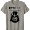 image:imageStar Wars Fathers Day Darth Vader Strong With The Force TShirtSlate Grey