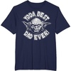 image:imageStar Wars Fathers Day Yoda Best Dad Ever Head Shot Stamp TShirtNavy Blue