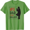 image:imageStar Wars The Mandalorian Fathers Day 1 Dad In Galaxy Logo TShirtGrass Green