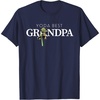 image:imageStar Wars Yoda Lightsaber Best Grandpa Birthday Fathers Day TShirtNavy Blue