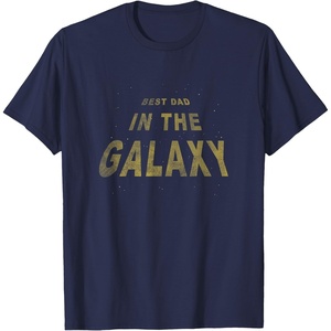 image:imageStar Wars Classic Fathers Day Best Dad In The Galaxy Retro TShirtNavy Blue
