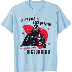 image:imageStar Wars Classic Fathers Day Darth Vader Dad Jokes Logo TShirtBaby Blue
