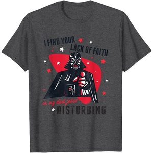 image:imageStar Wars Classic Fathers Day Darth Vader Dad Jokes Logo TShirtDark Heather Grey