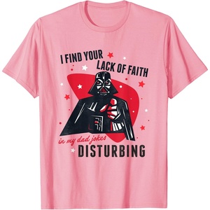image:imageStar Wars Classic Fathers Day Darth Vader Dad Jokes Logo TShirtPink